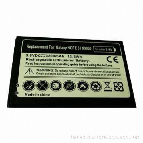 Battery for Samsung Galaxy Note 3 with NFC, 3,200mAh Capacity, 3.7V Standard Voltage